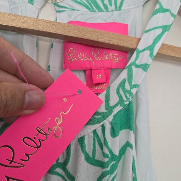 Lilly Pulitzer Beccalyn Halter Maxi Dress Size M Spearmint Green NEW NWT - Picture 9 of 14